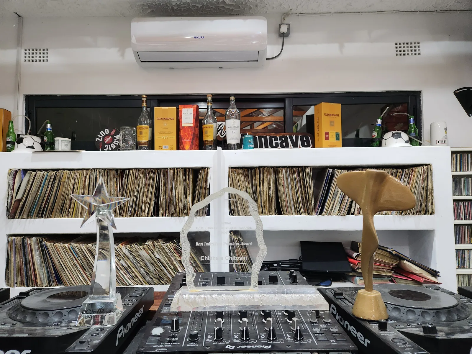 DJ equipment and music collection at The DJ Academy